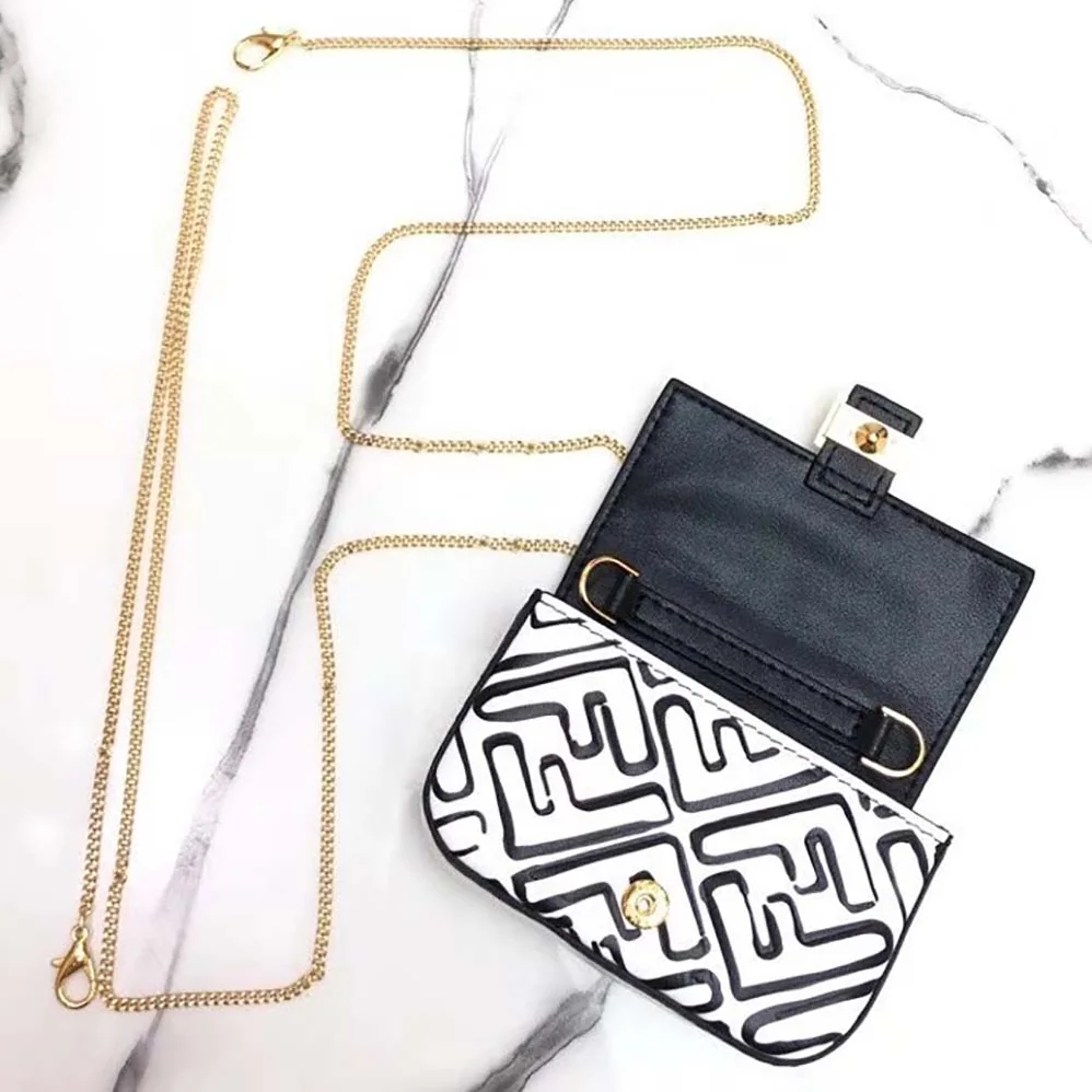 Fendi Nano Baguette Charm White Nappa Leather Charm for Women