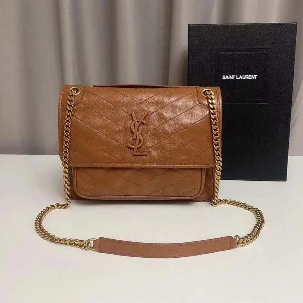 Saint Laurent YSL Niki Medium in Vintage Leather for Women Saint Laurent YSL Niki Medium in Vintage Leather for Women