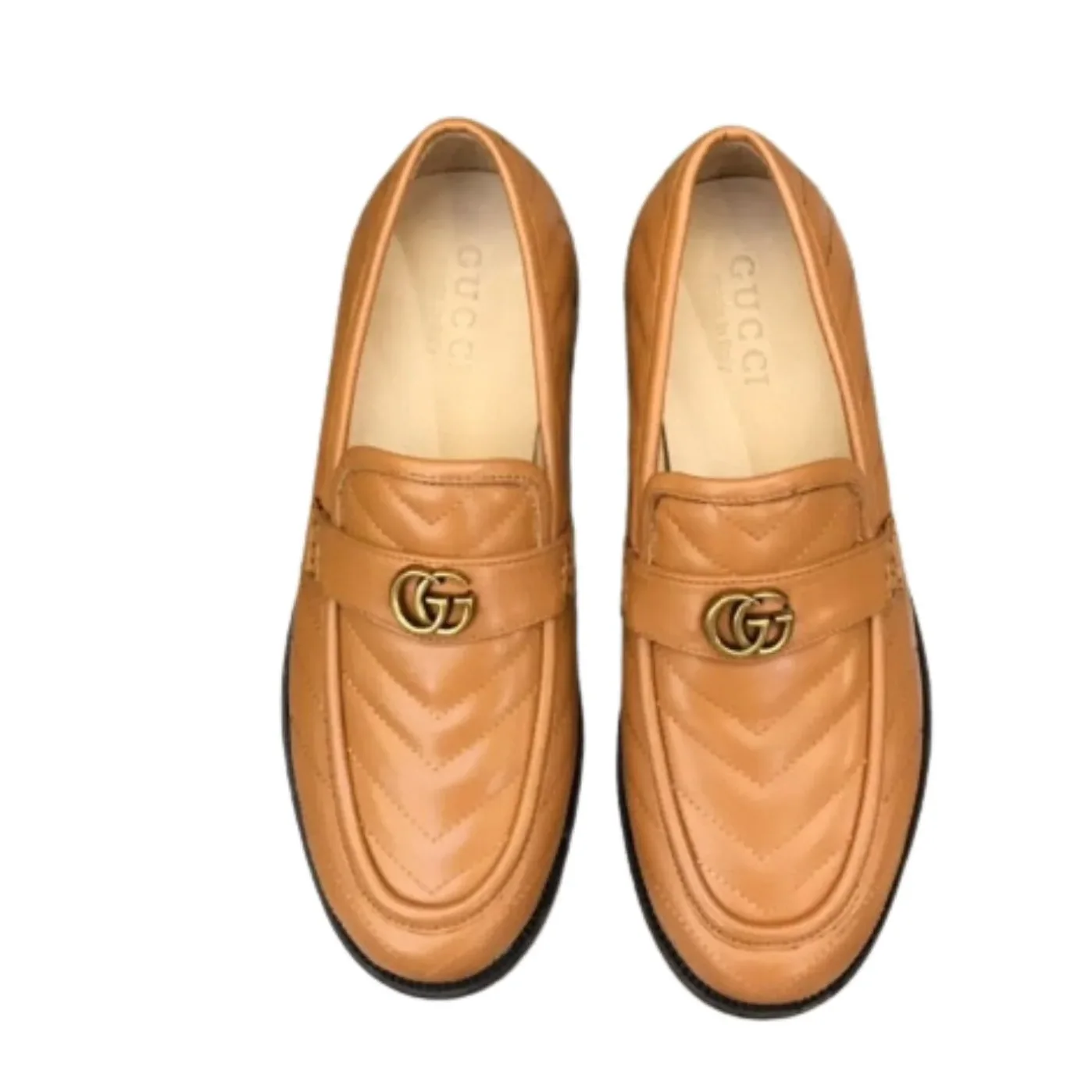 Gucci Loafer With Interlocking G Light Brown Gucci Loafer With Interlocking G Light Brown