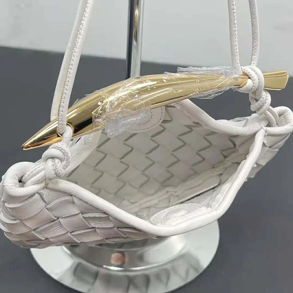 Bottega Veneta Mini Sardine in Supple Lambskin Leather for Women in White Bottega Veneta Mini Sardine in Supple Lambskin Leather for Women in White