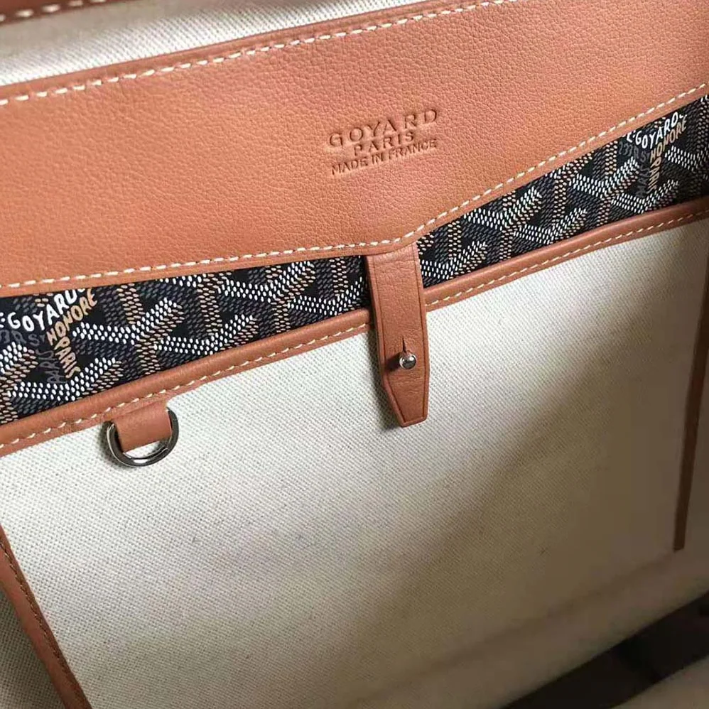 Goyard Sac A Dos Cisalpin in Goyardine Canvas & Chevroches Calfskin for Women in Brown Goyard Sac A Dos Cisalpin in Goyardine Canvas & Chevroches Calfskin for Women in Brown