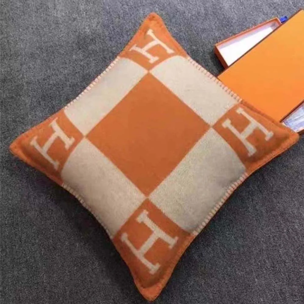 Hermes Avalon Pillow Large Model for Unisex in Orange
