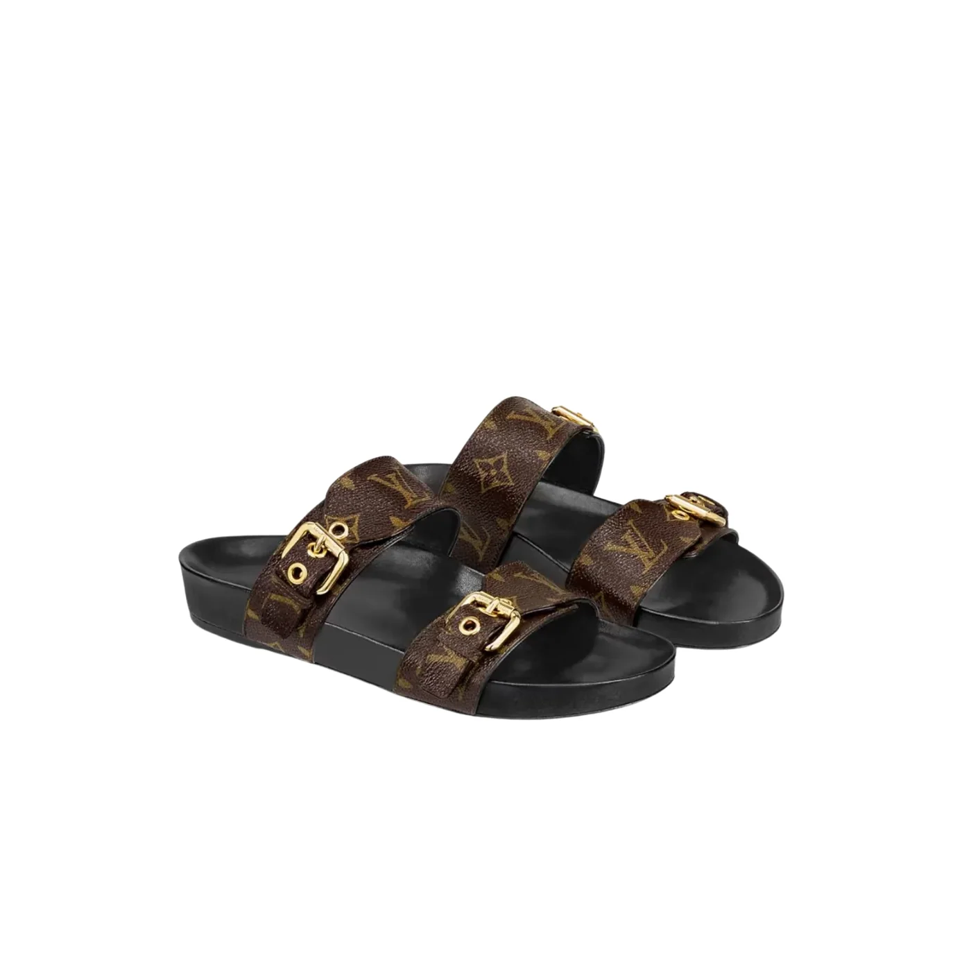 Louis Vuitton Bom Dia Flat Mule Brown LV 1A3R5O
