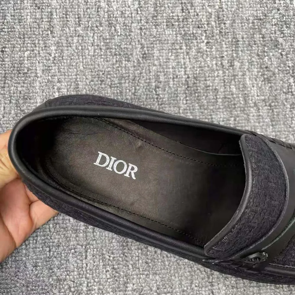 Dior Granville Loafer Black Dior Oblique Jacquard for Men Dior Granville Loafer Black Dior Oblique Jacquard for Men