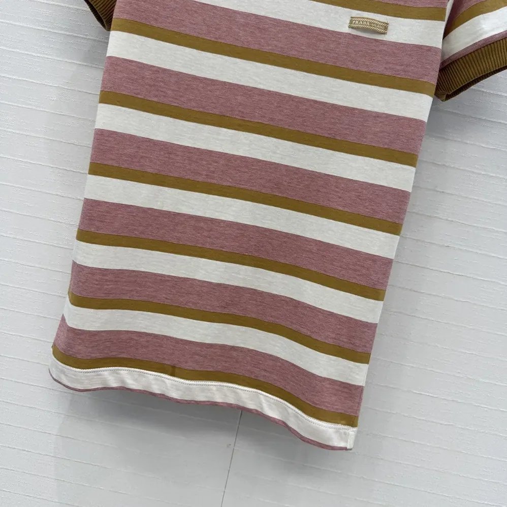 Prada Bayadere Stripe Jersey T for Women in Shirt Prada Bayadere Stripe Jersey T for Women in Shirt