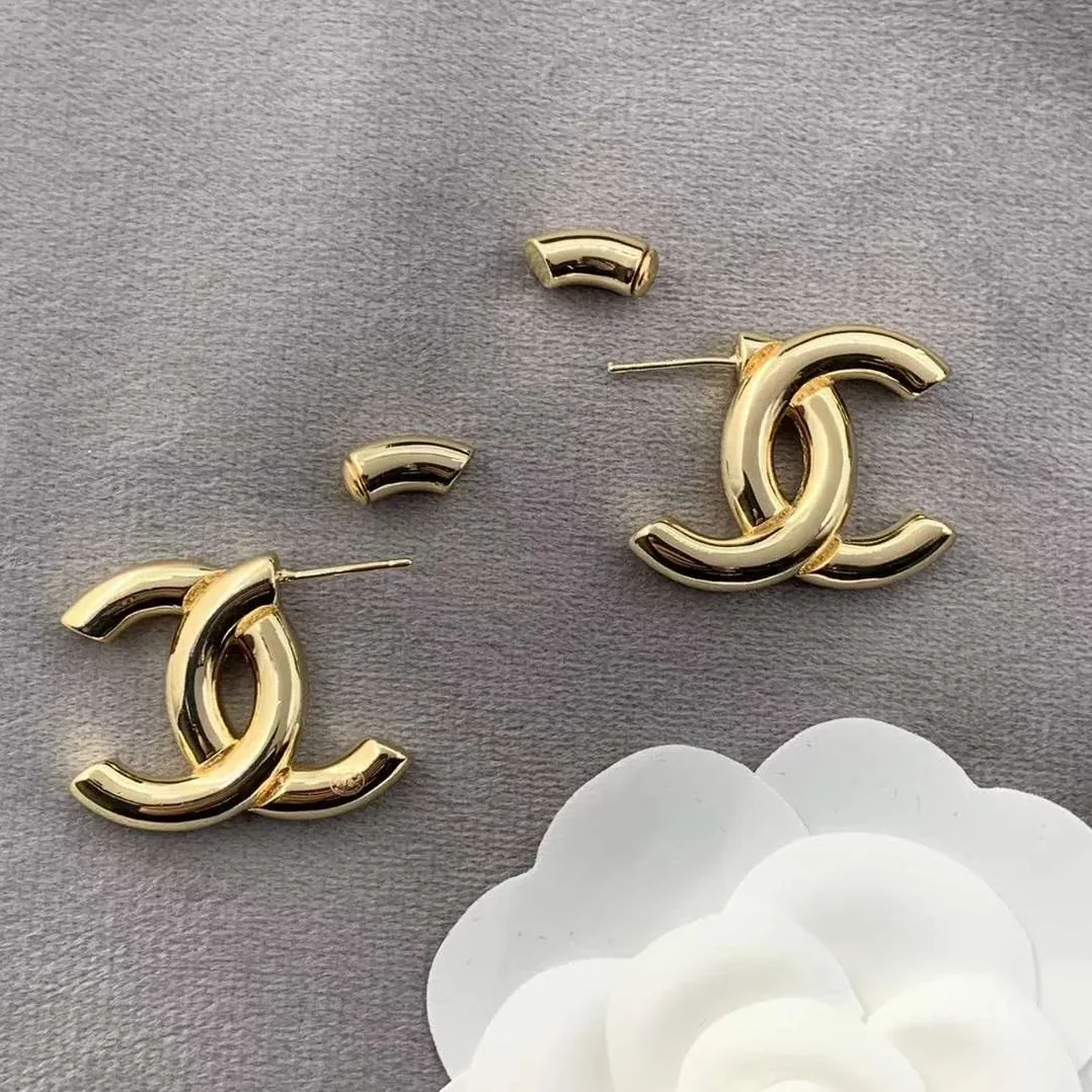 Chanel Double C Earrings Gold Chanel Double C Earrings Gold