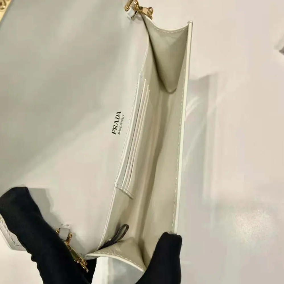 Prada Patent Leather Mini-bag for Women in White