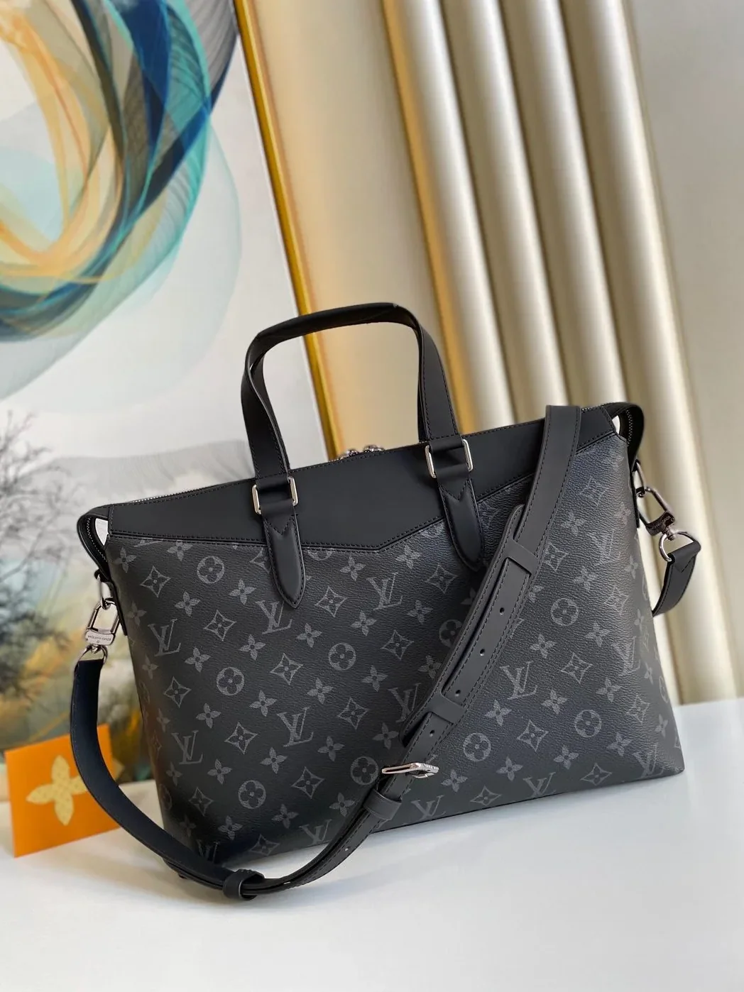 Louis Vuitton Briefcase Explorer Monogram Eclipse Canvas