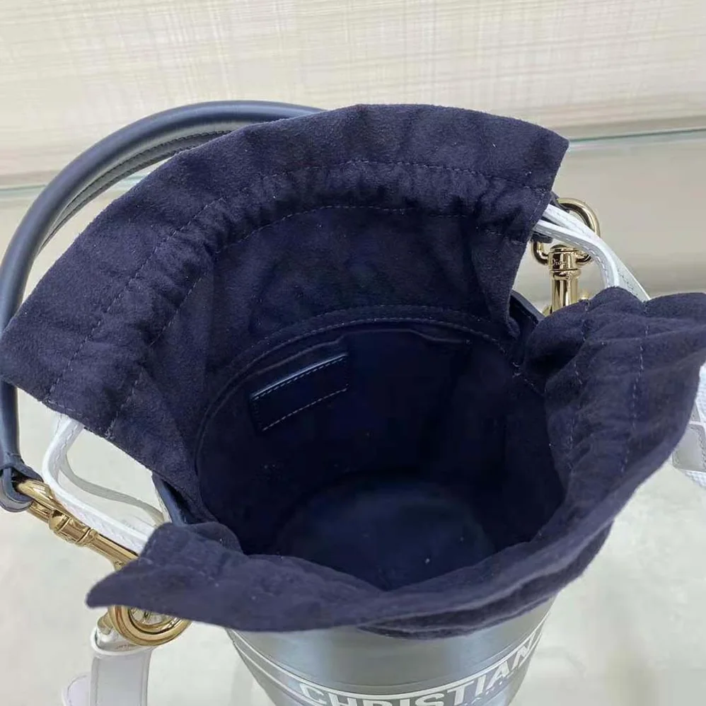 Dior Small Dior Vibe Bucket Bag Blue Smooth Calfskin for Women Dior Small Dior Vibe Bucket Bag Blue Smooth Calfskin for Women