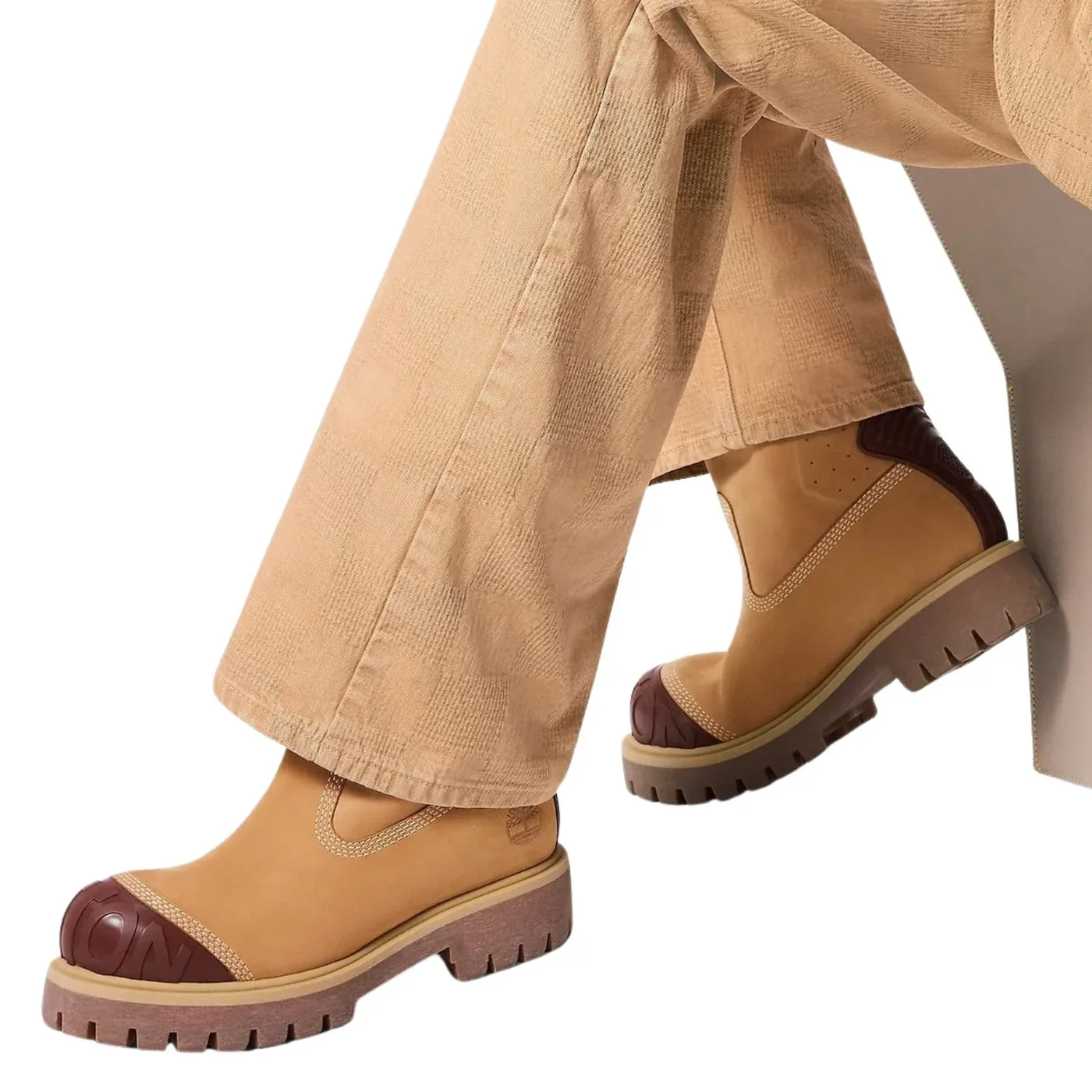 Louis Vuitton LV x Timberland Mid Boots Beige 1AD78T