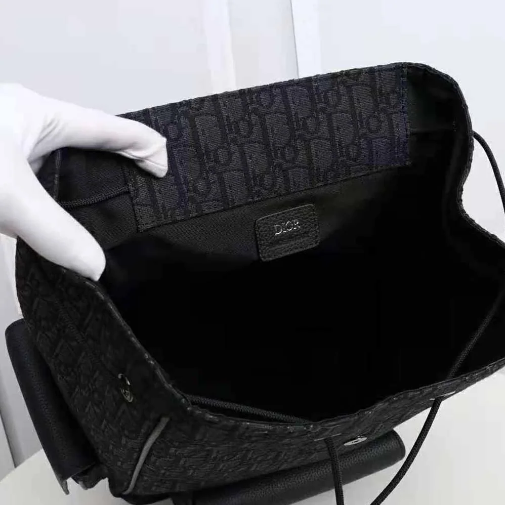 Dior Motion Backpack Black Dior Oblique Mirage Technical Fabric and Grained Calfskin for Men Dior Motion Backpack Black Dior Oblique Mirage Technical Fabric and Grained Calfskin for Men