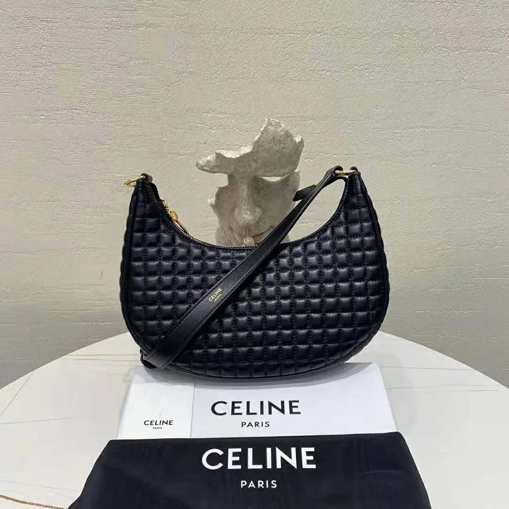 Celine AVA Bag in Quilted Lambskin for Women in Black Celine AVA Bag in Quilted Lambskin for Women in Black