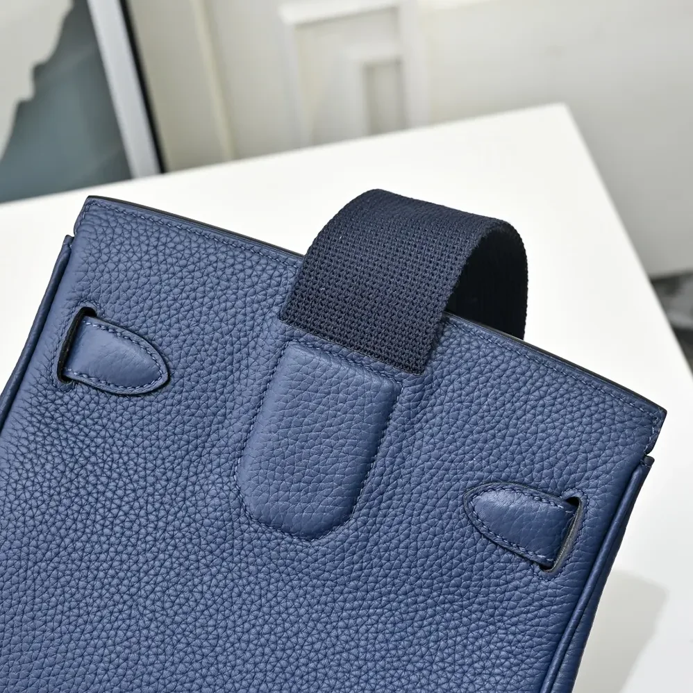 Hermes Hac A Dos PM Backpack for Unisex in Navy