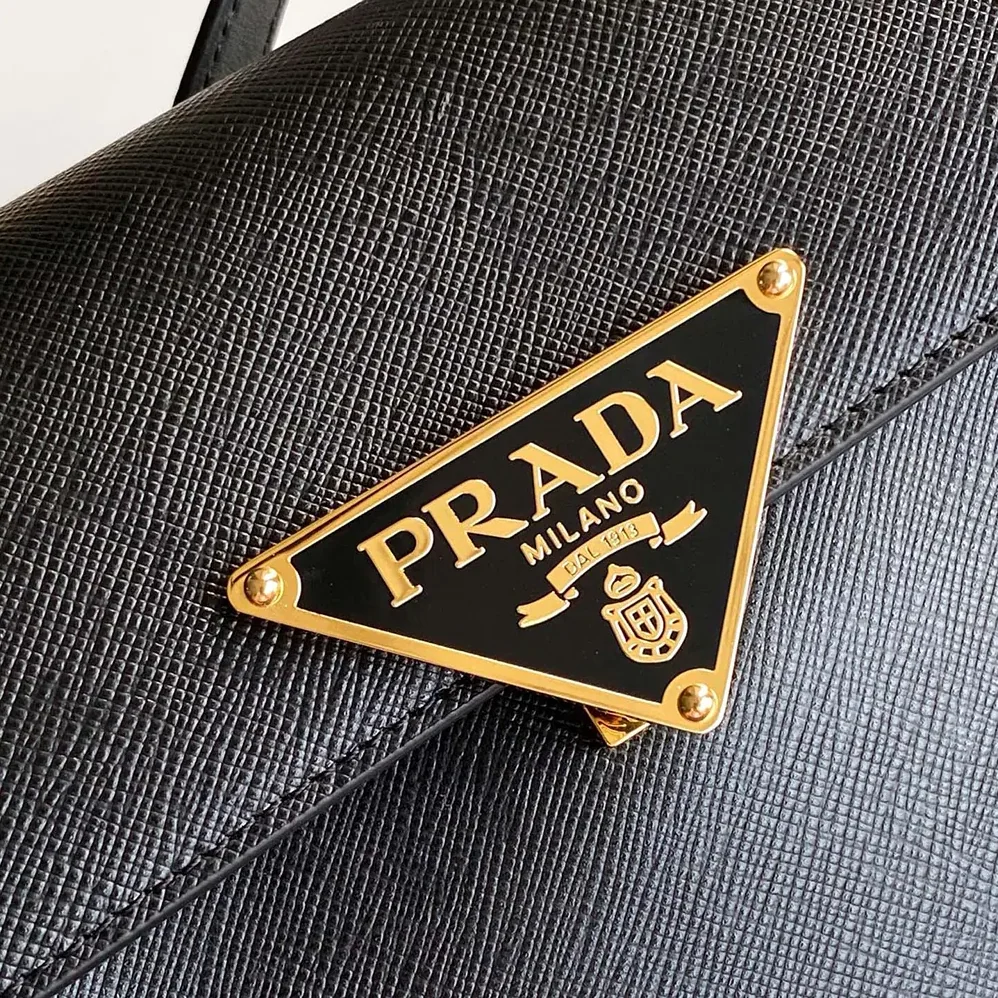 Prada Saffiano Leather Mini-bag for Women in Black