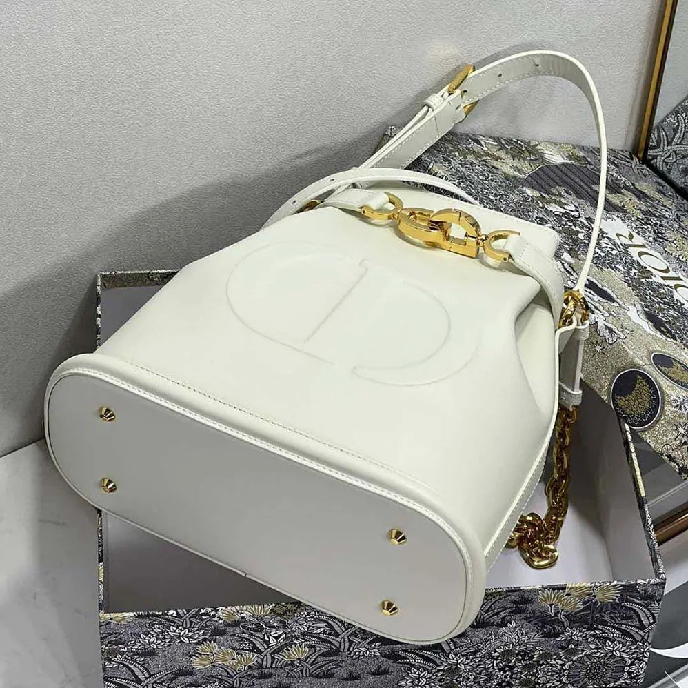 Dior Medium C'est Dior Bag Latte CD for Women in Embossed Calfskin