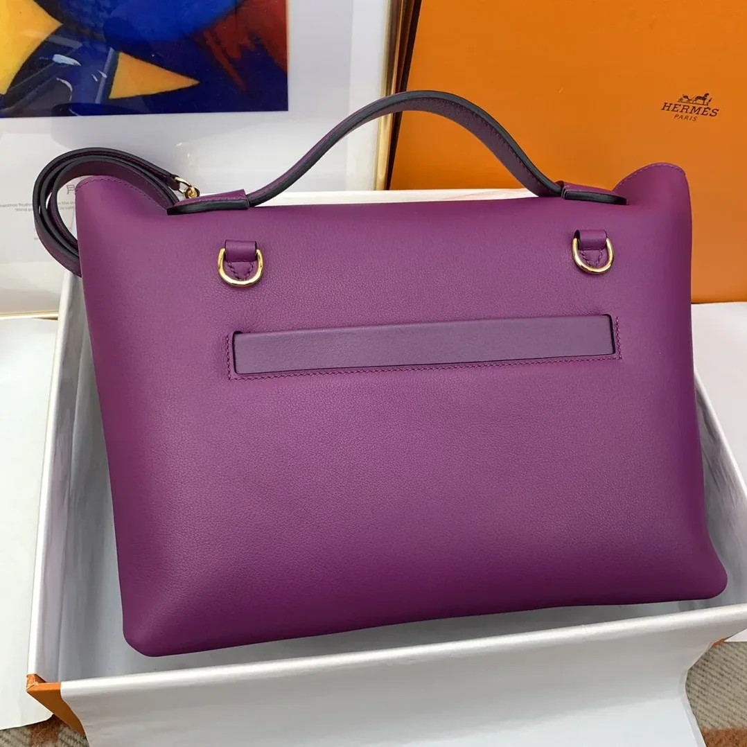 Hermes Clemence Swift Purple Hermes Clemence Swift Purple