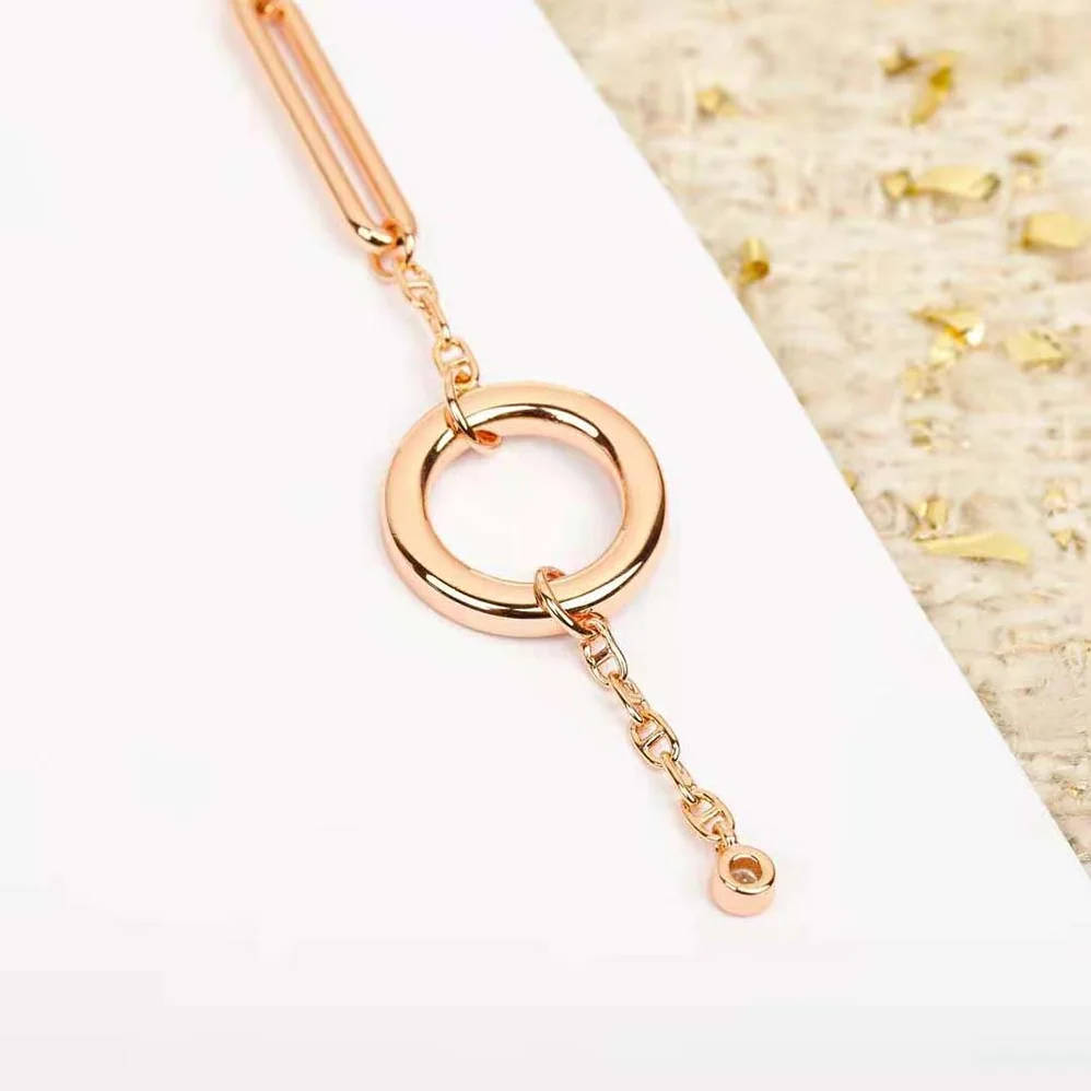 Hermes Chaine D'ancre Chaos Lariat Necklace for Women Hermes Chaine D'ancre Chaos Lariat Necklace for Women