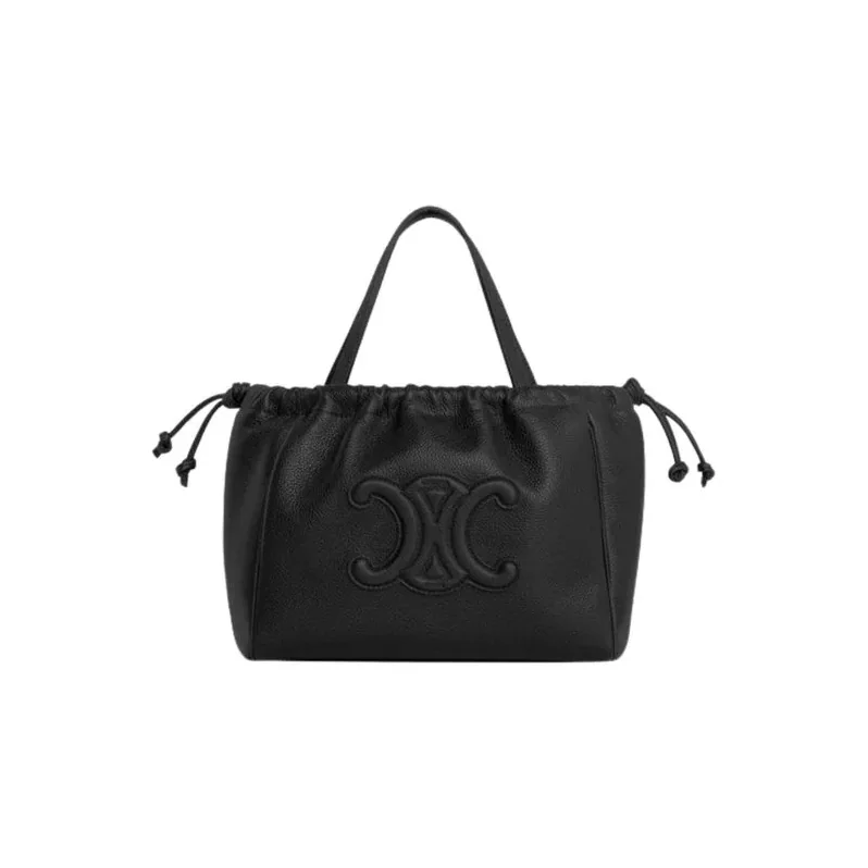 Celine Cuir Triomphe Black Bag .38NO- / 9 Inches