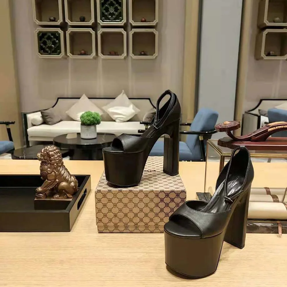 Balenciaga Camden 160mm Sandal in Black for Women Balenciaga Camden 160mm Sandal in Black for Women