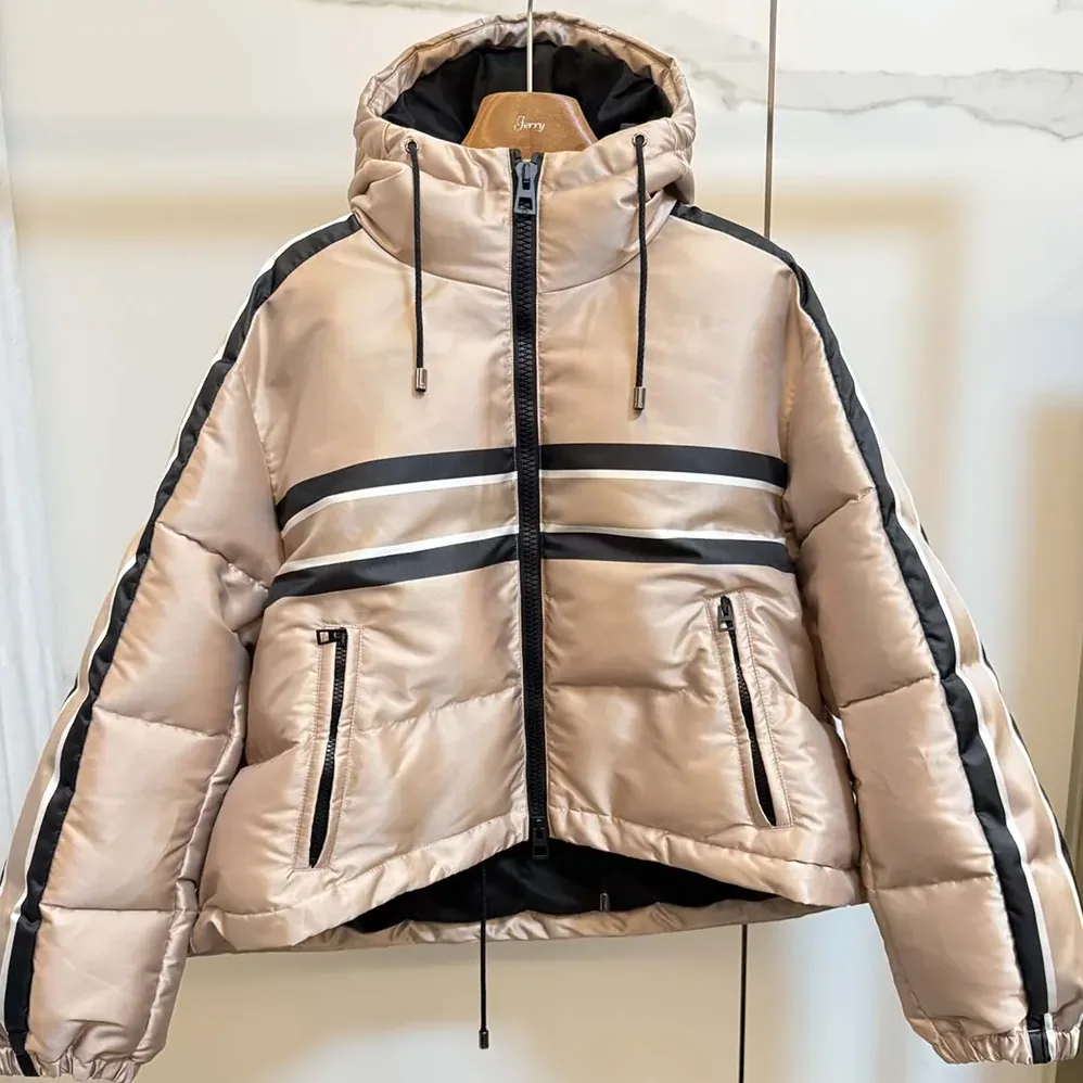 Dior DiorAlps Hooded Cropped Puffer Jacket Pink Quilted Technical Fabric for Women
