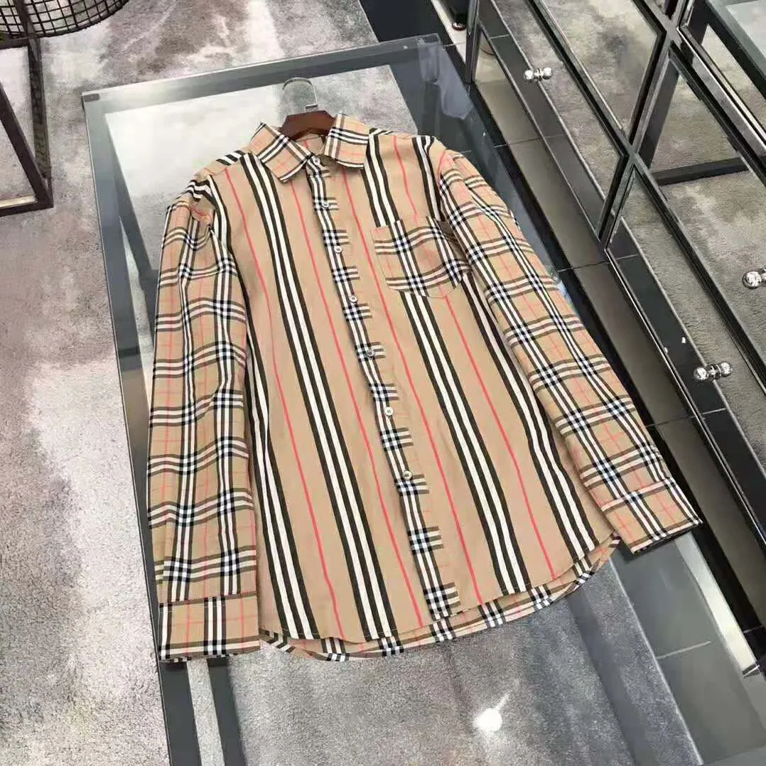 Burberry Classic Fit Patchwork Cotton Poplin Shirt for Men in Brown Burberry Classic Fit Patchwork Cotton Poplin Shirt for Men in Brown