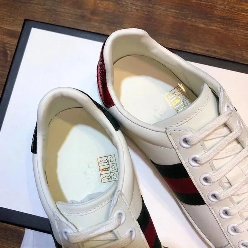 Gucci Ace Sneakers Calfskin Leather Spring/Summer 2020 Collection, White Gucci Ace Sneakers Calfskin Leather Spring/Summer 2020 Collection, White