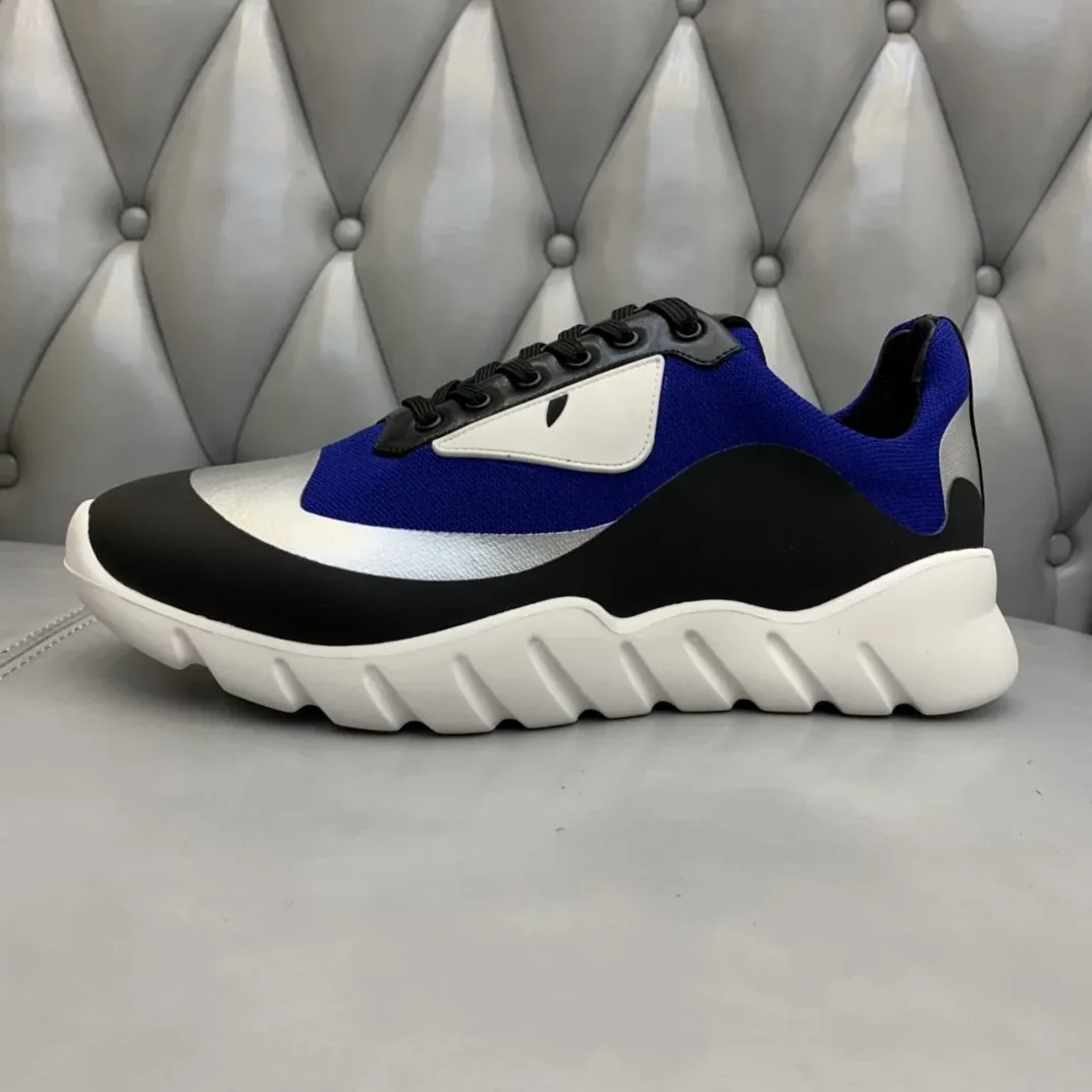 Fendi Force Low Tops Sneakers Blue in Grey Fendi Force Low Tops Sneakers Blue in Grey