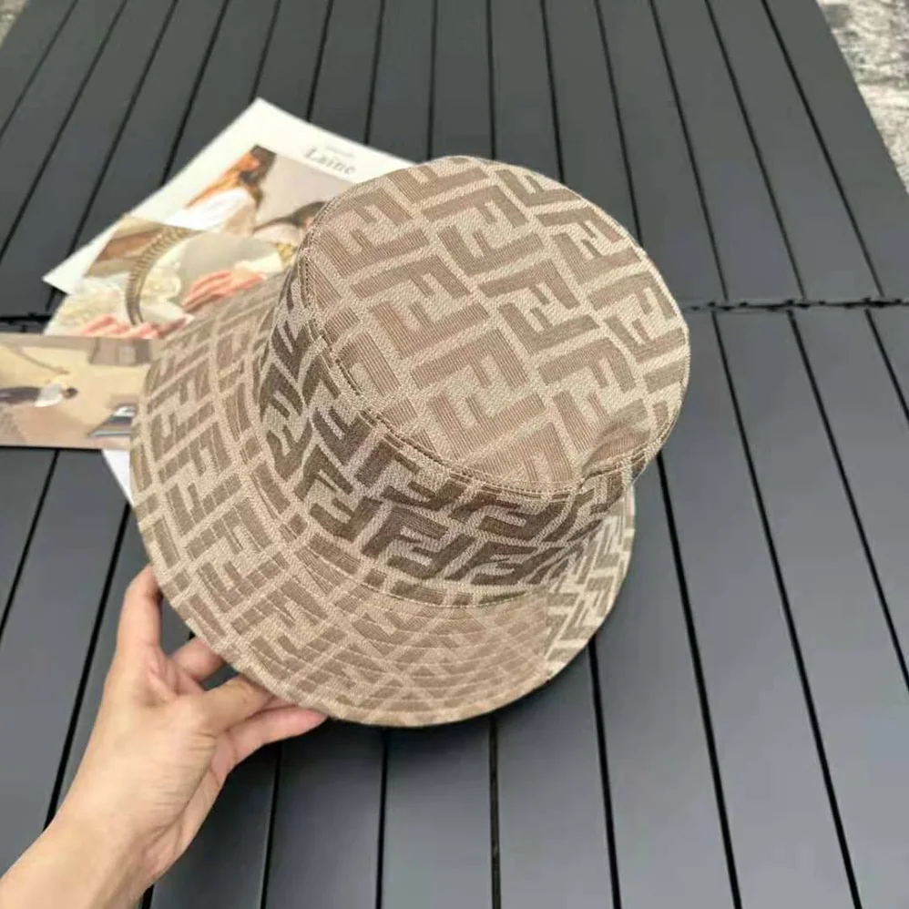 Fendi Brown Fabric Hat for Women