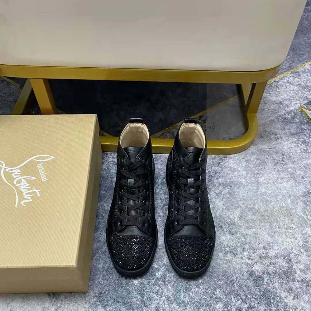 Christian Louboutin Louis Strass for Men in Black