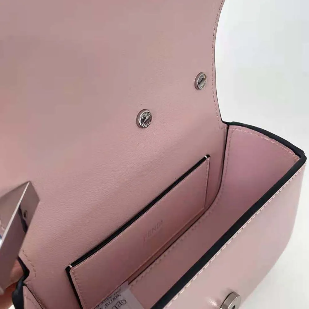 Fendi Nano Bag F Pink Leather Mini for Women in Bag