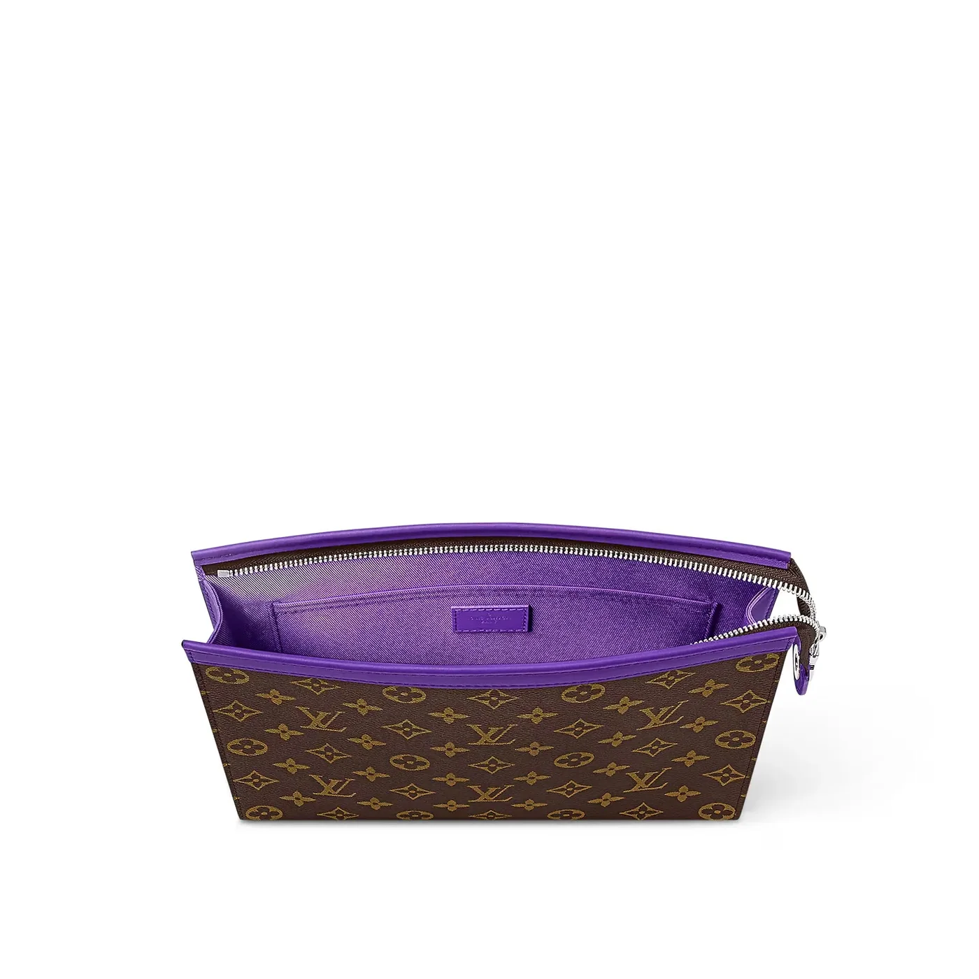 Louis Vuitton Pochette Voyage MM Pouch in Violet Silver Hardware