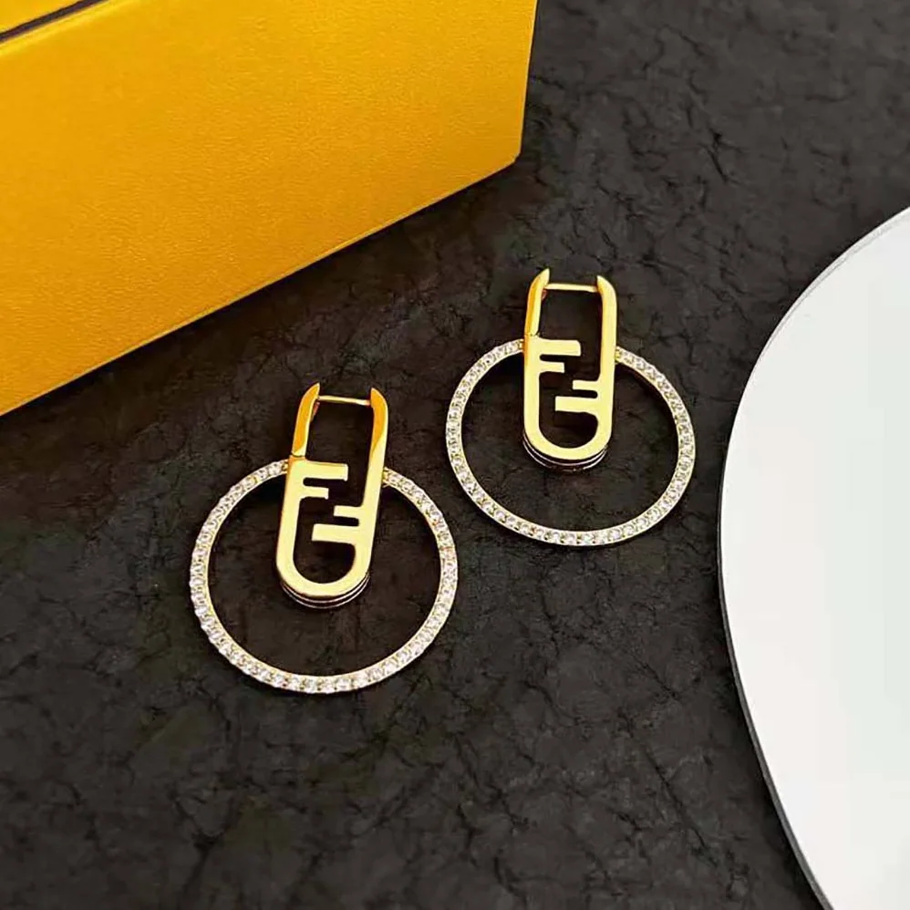 Fendi O'Lock Earrings Gold for Women in coloured Fendi O'Lock Earrings Gold for Women in coloured