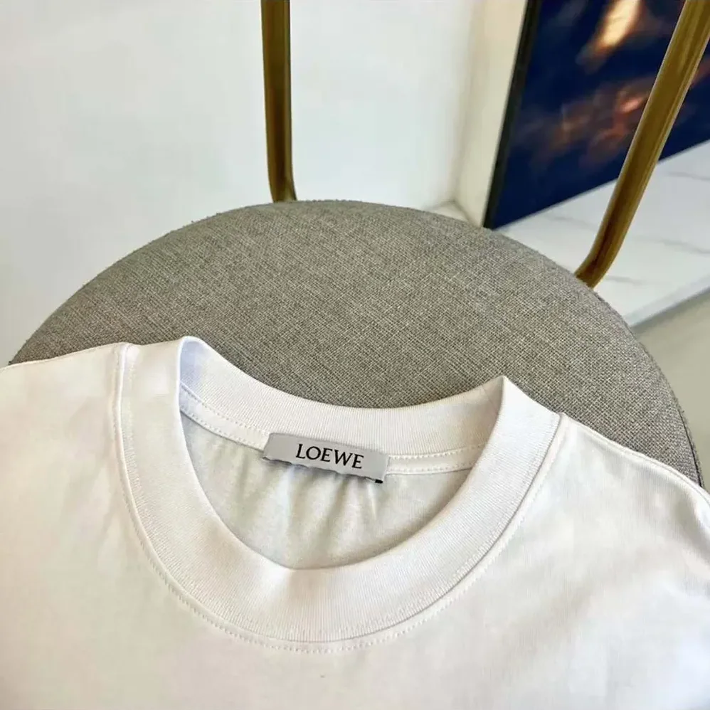 Loewe Oversize fit T-shirt in Cotton for Men in White