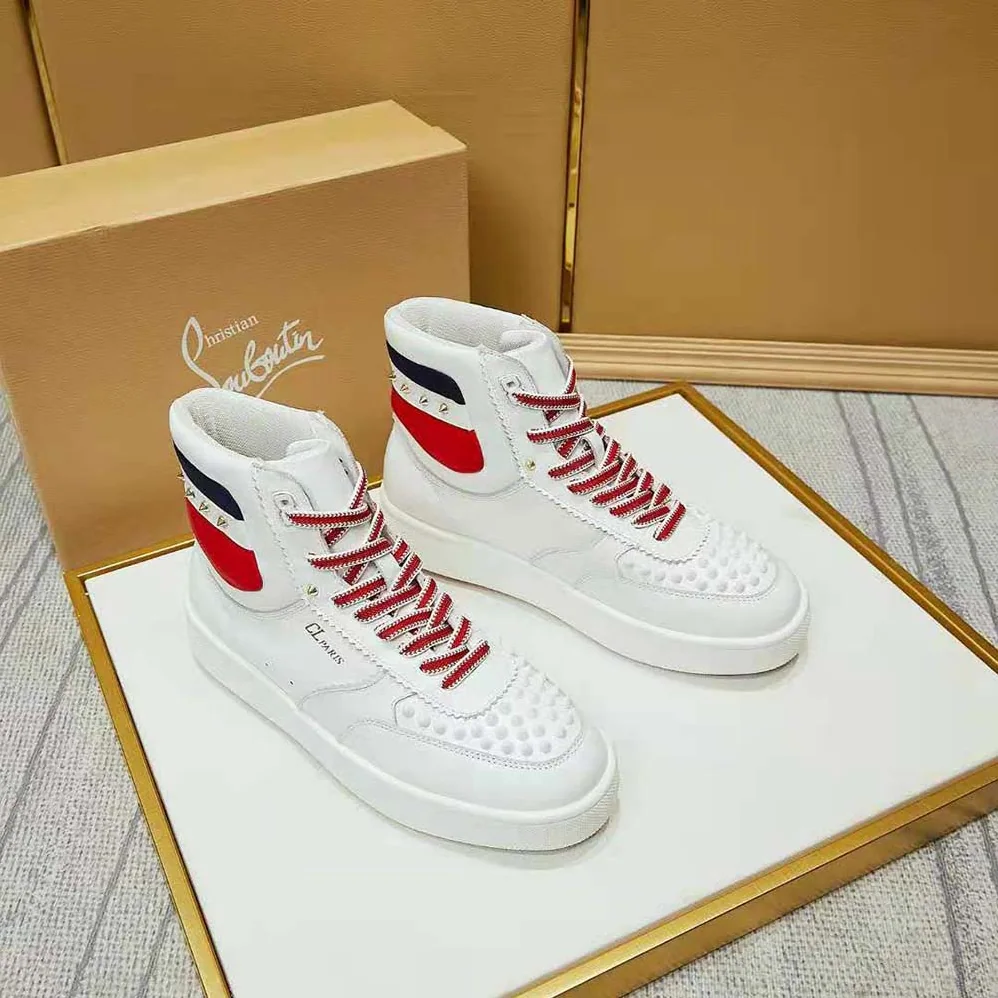 Christian Louboutin Top Rui Spikes Flat Tennis for Women in inspired Sneaker