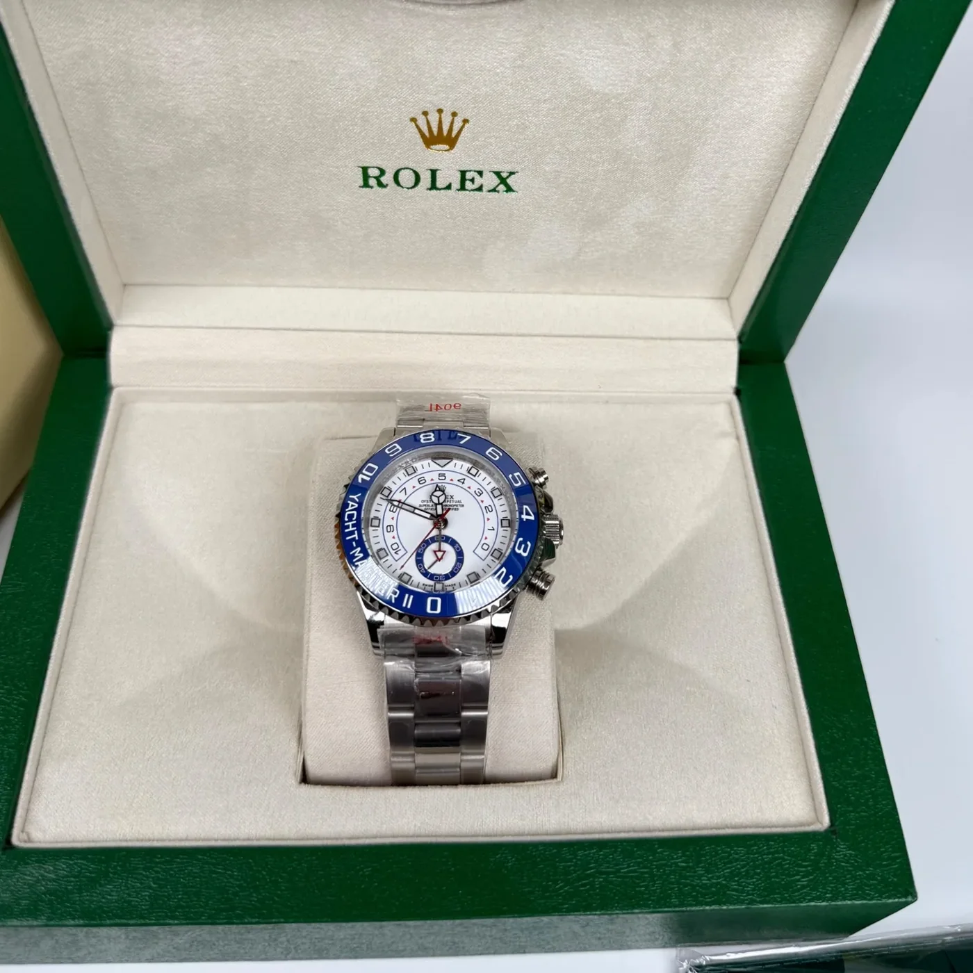 Rolex Yacht-Master II Watch Silver Toned White Dial Rolex Yacht-Master II Watch Silver Toned White Dial