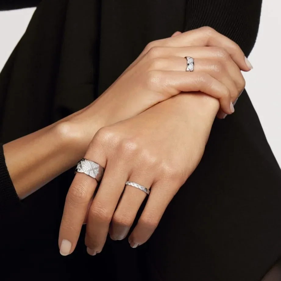 Chanel Coco Crush Ring White Gold Large Version Chanel Coco Crush Ring White Gold Large Version
