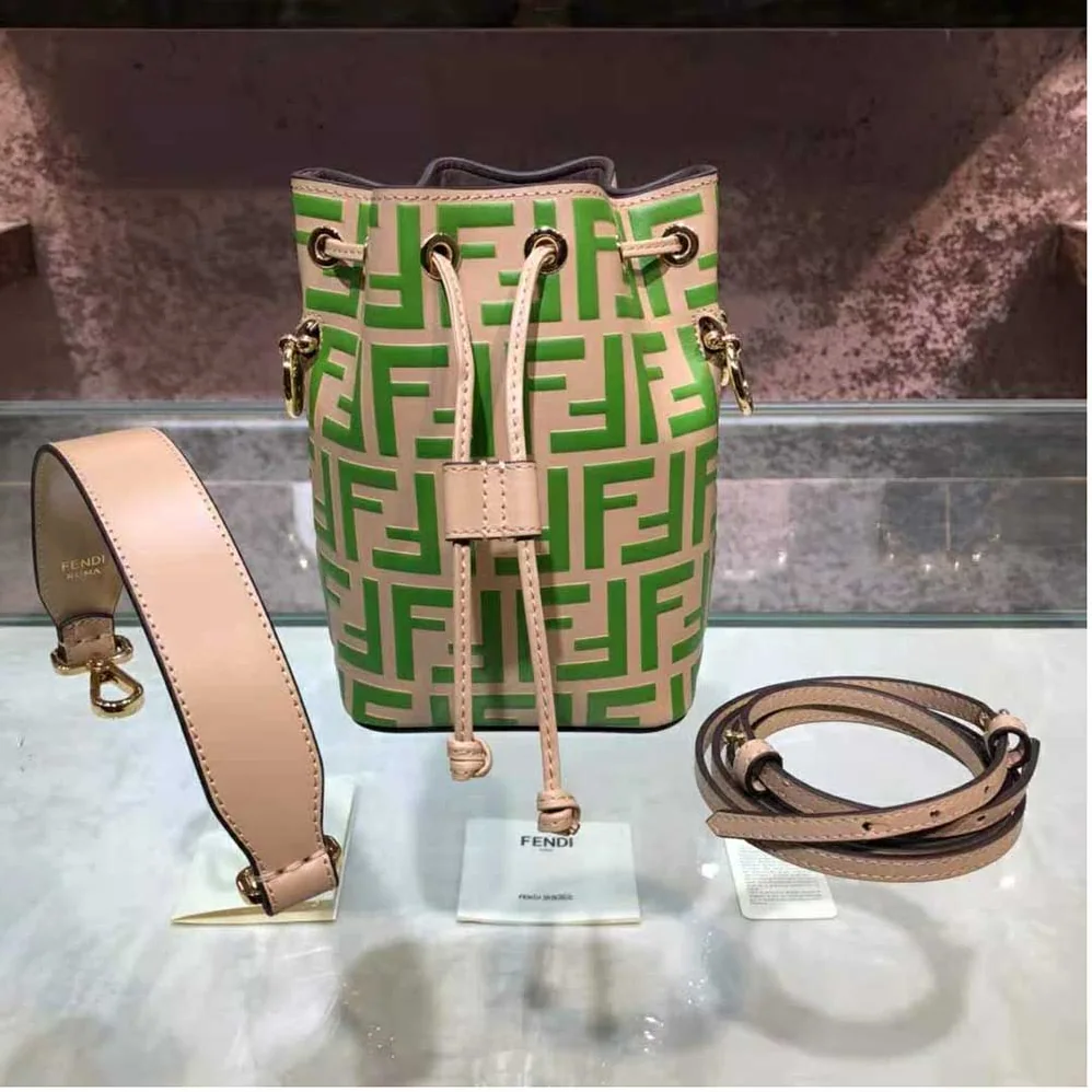Fendi Mon Tresor Beige Leather Mini Bag for Women Fendi Mon Tresor Beige Leather Mini Bag for Women