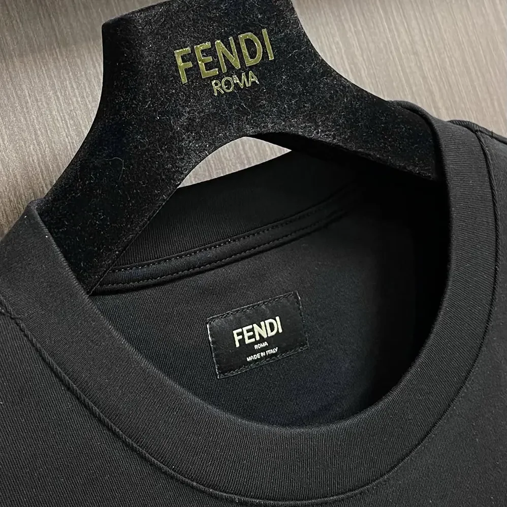 Fendi Black Cotton T for Women in shirt