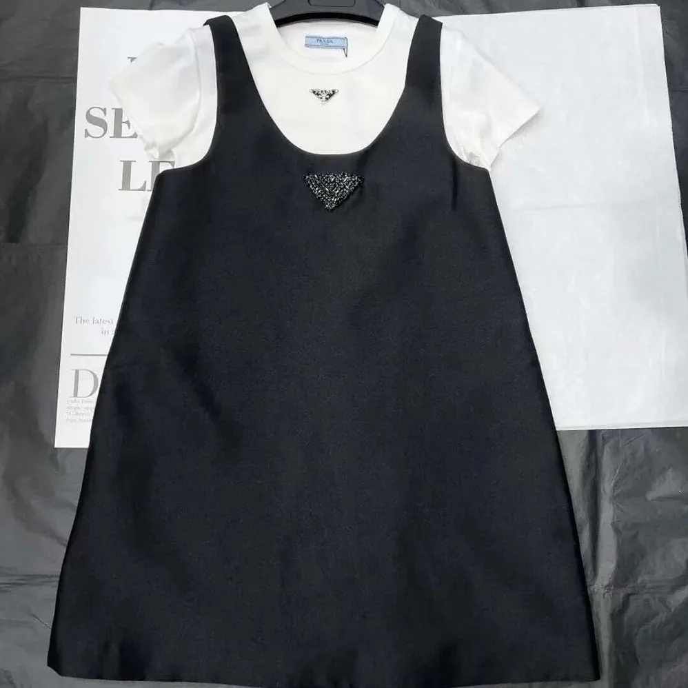 Prada Re-Nylon Mini-dress with Black Metal Triangle Logo for Women Prada Re-Nylon Mini-dress with Black Metal Triangle Logo for Women