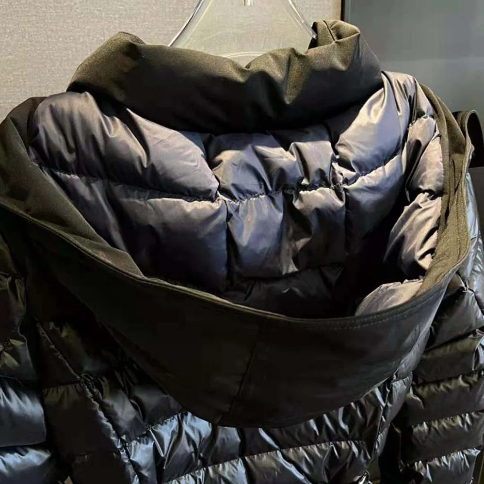 Burberry Contrast Hood Nylon Belted Puffer Jacket for Women