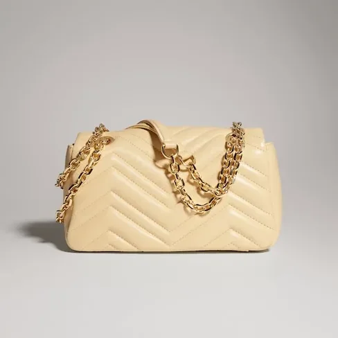 Gucci Marmont Small Shoulder Bag in Light Yellow Gold Hardware Gucci Marmont Small Shoulder Bag in Light Yellow Gold Hardware