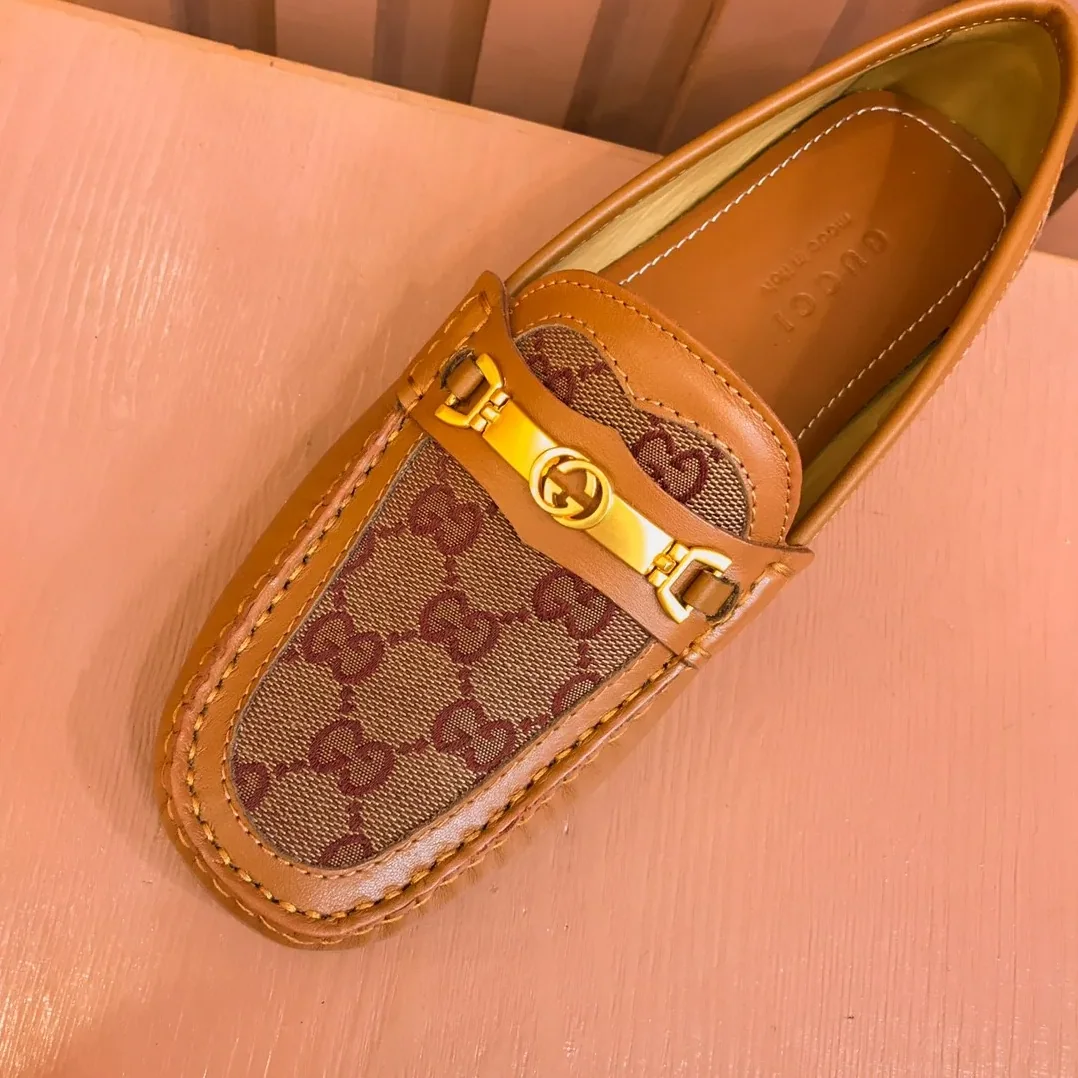 Gucci Loafer With Interlocking GG Horsebit In Brown for Men