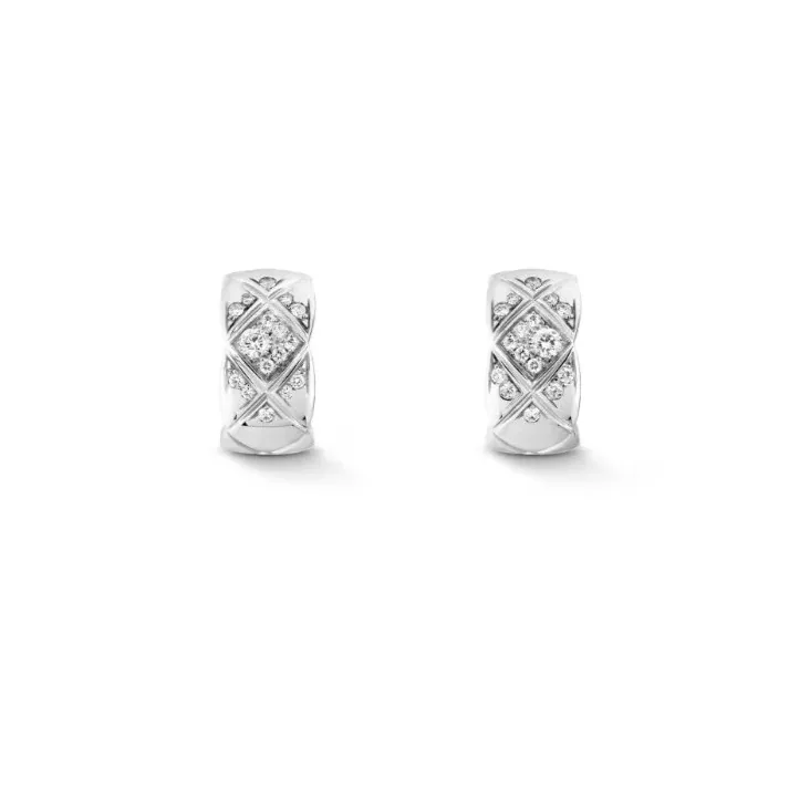 Chanel Coco Crush Earrings White Gold Chanel Coco Crush Earrings White Gold