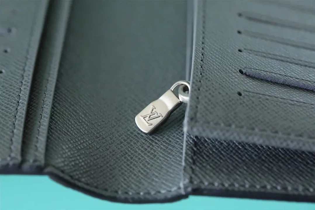 Louis Vuitton Brazza Wallet Monogram Eclipse Canvas , /