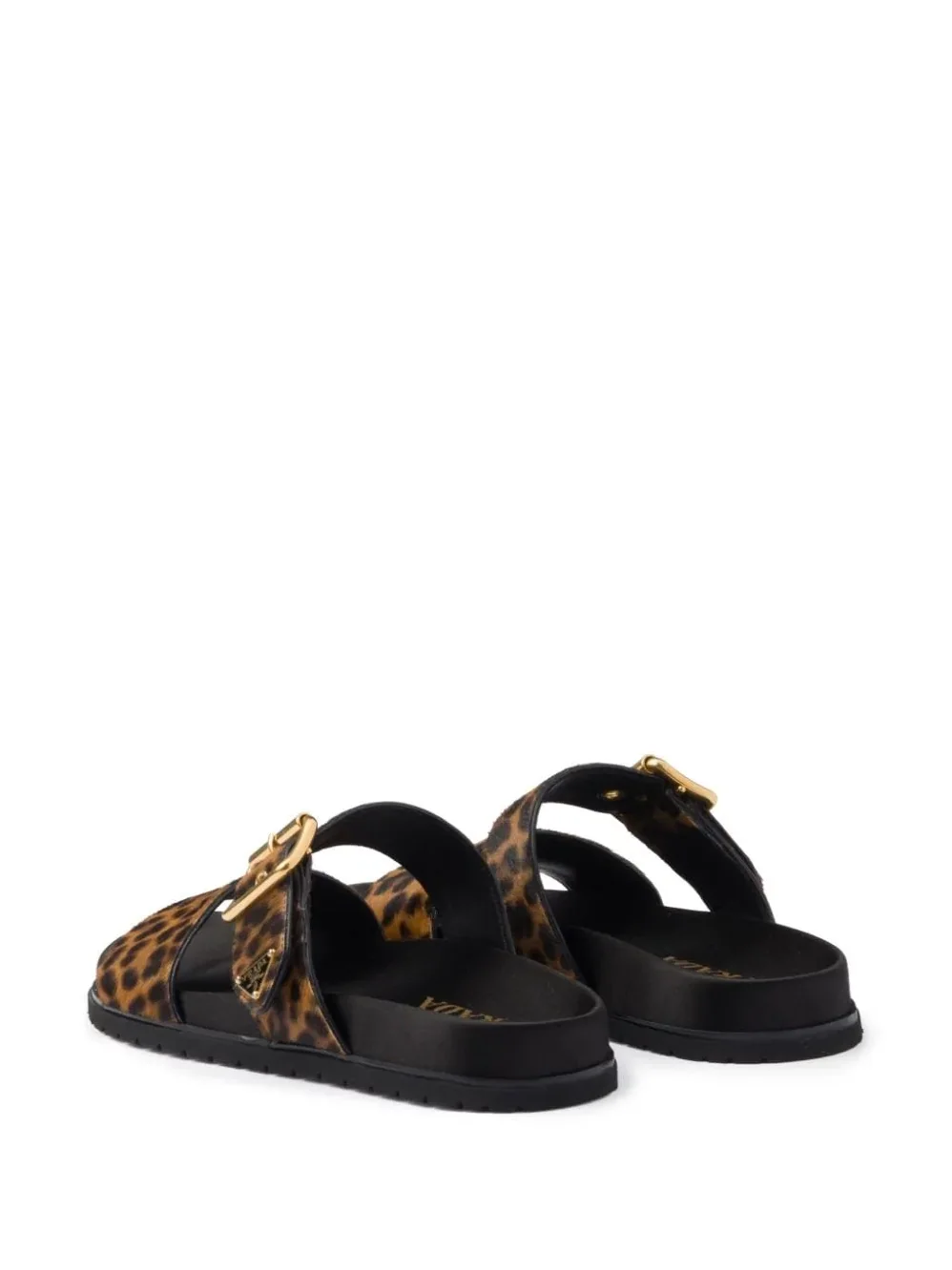 Prada Printed Slides Brown 1XX715_XRY_F0151_F_D010 Prada Printed Slides Brown 1XX715_XRY_F0151_F_D010