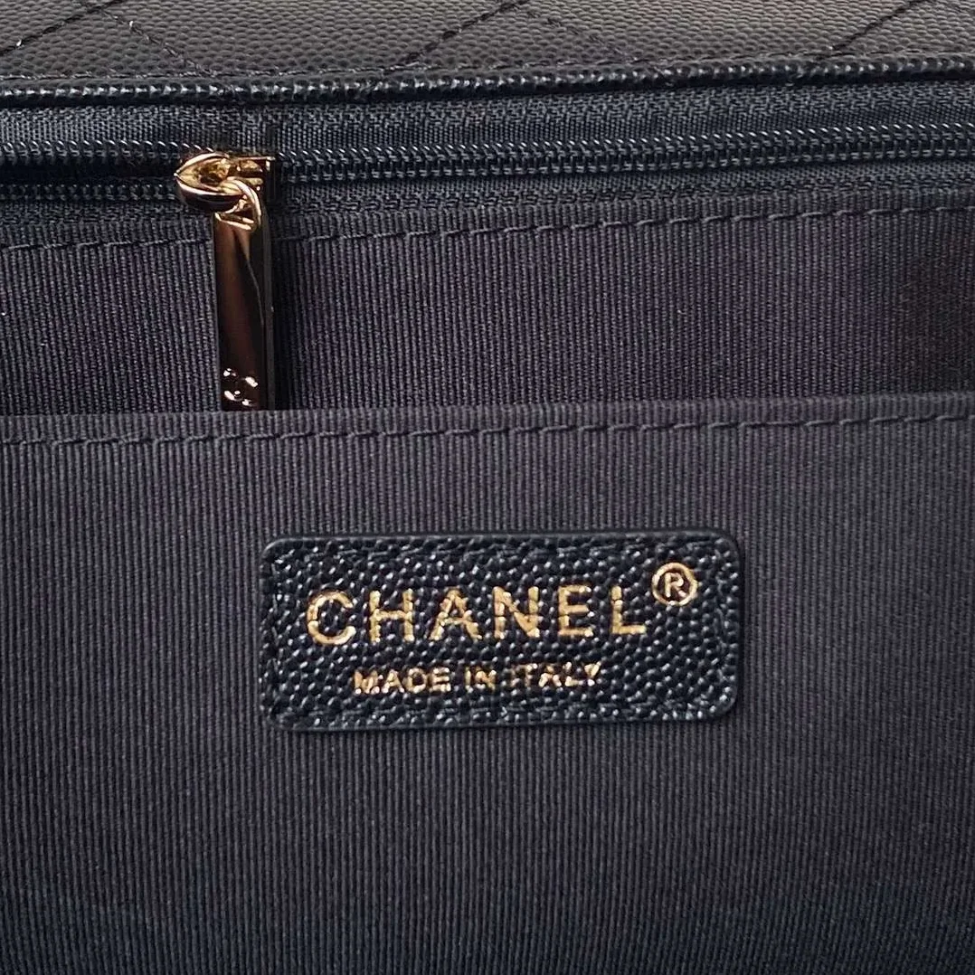 Chanel Airport Crossbody Bag in Black Gold Hardware Chanel Airport Crossbody Bag in Black Gold Hardware