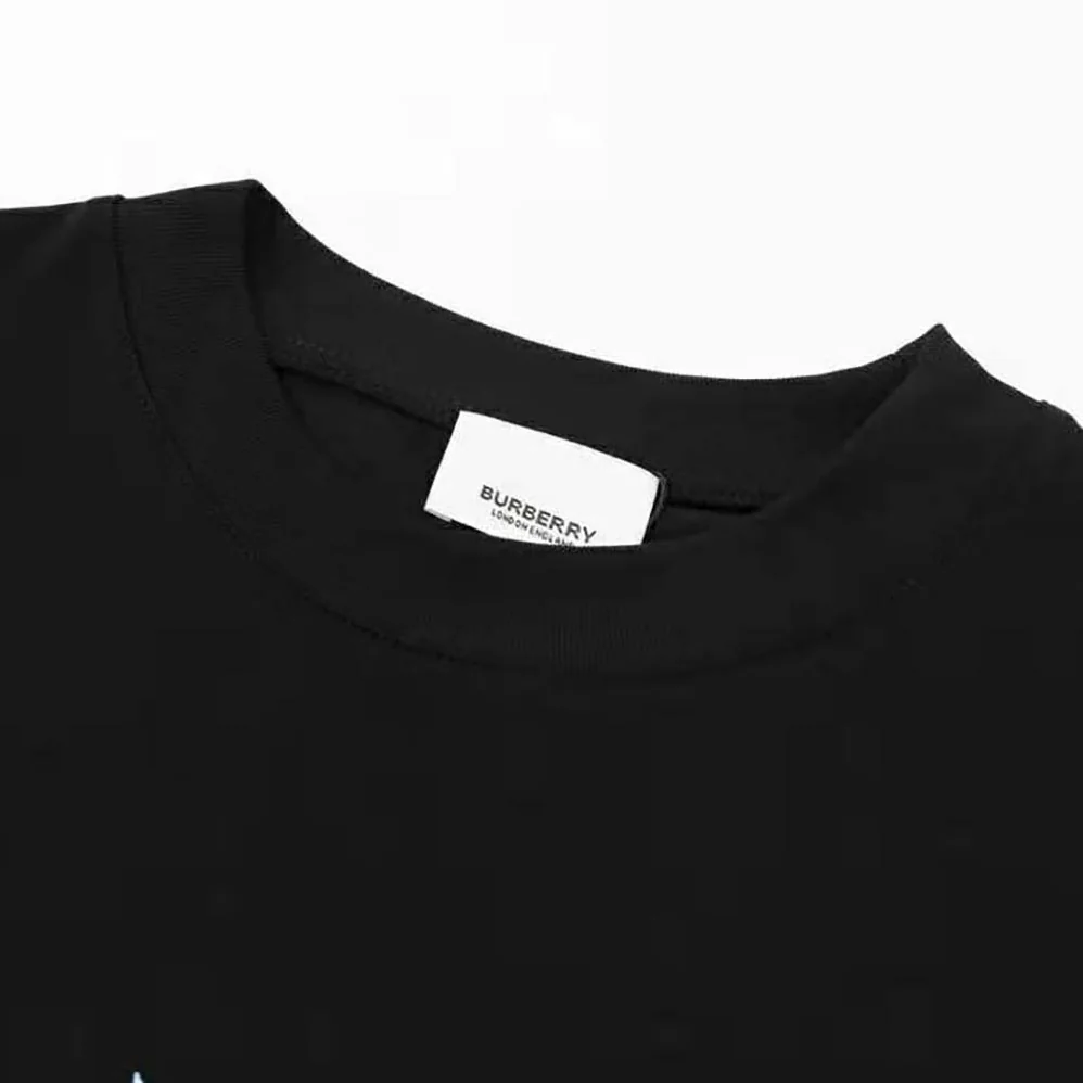 Burberry Thorn and Logo Print Cotton Oversized T-shirt for Men in Black