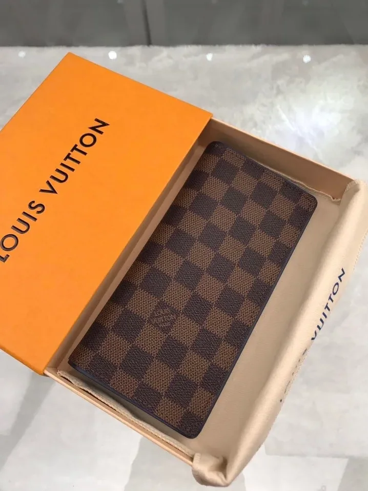 Louis Vuitton Brazza Wallet Damier Ebene Canvas
