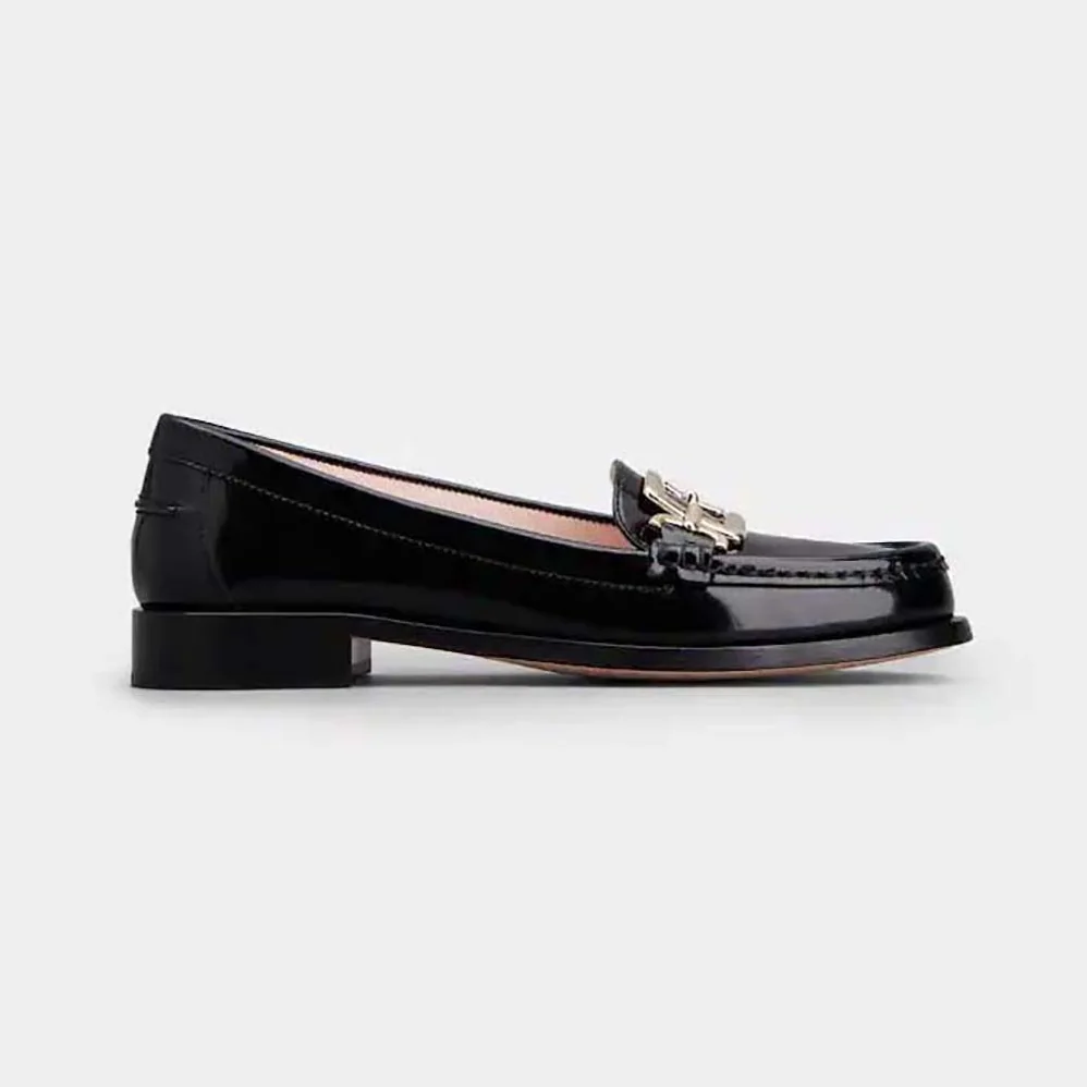 Roger Vivier Metal Buckle Morsetto Loafers in Patent Leather for Women Roger Vivier Metal Buckle Morsetto Loafers in Patent Leather for Women