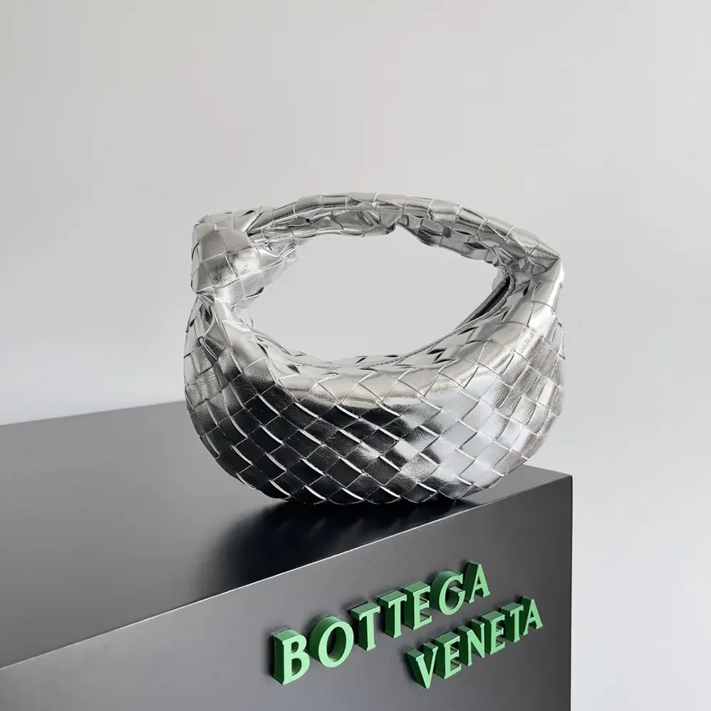 Bottega Veneta Mini Jodie for Women in Silver Bottega Veneta Mini Jodie for Women in Silver
